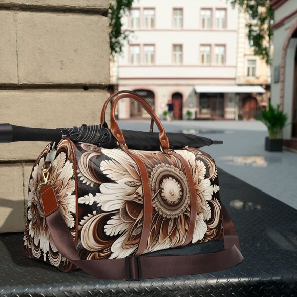 waterproof travel bag boho,Unisex travel bag,  Everyday Travel Bag, Colorful - Picture 8 of 9